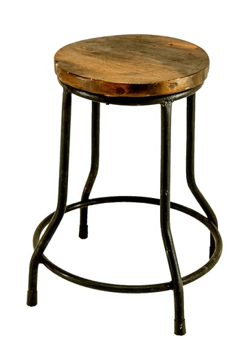 [JAVA50-01-C] Tabouret 'Java' - Finition Naturelle - 50 x 45 x 45 cm