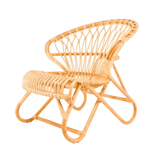 [RATTCHAIR75-C] Fauteuil en Rotin - Natural - 75 x 75 x 70 cm