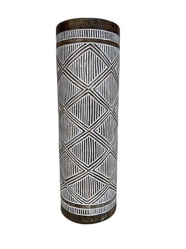 [2024-05-03-0038-A] Grand Vase Sculpté - 60 x 20 x 20 cm