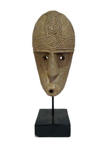 [2024-05-03-0046-A] Masque Timor sur Socle - 40 x 12 x 12 cm