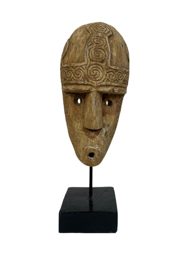 [2024-05-03-0091-A] Petite Tête Timor sur Socle - 43 x 16 x 12 cm