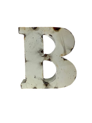Lettre en Métal - 'B' - Petite - 15 cm