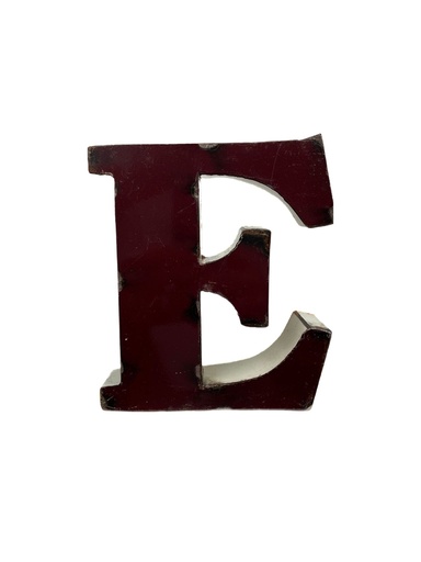 Lettre en Métal - 'E' - Petite - 15 cm
