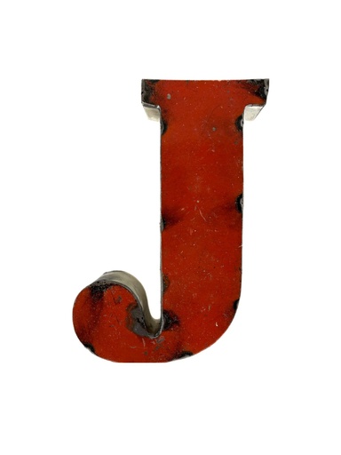 Lettre en Métal - 'J' - Petite - 15 cm