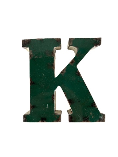 Lettre en Métal - 'K' - Petite - 15 cm