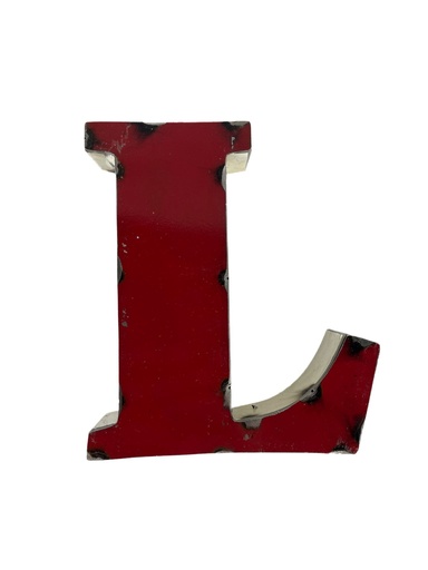 Lettre en Métal - 'L' - Petite - 15 cm