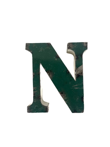 Lettre en Métal - 'N' - Petite - 15 cm