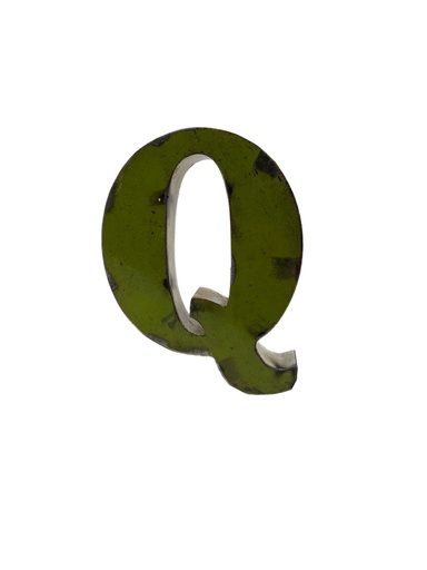 Lettre en Métal - 'Q' - Petite - 15 cm