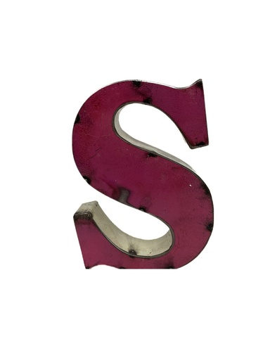 Lettre en Métal - 'S' - Petite - 15 cm