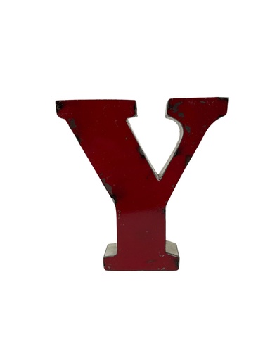 Lettre en Métal - 'Y' - Petite - 15 cm