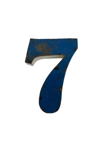 Lettre en Métal - '7' - Petite - 15 cm