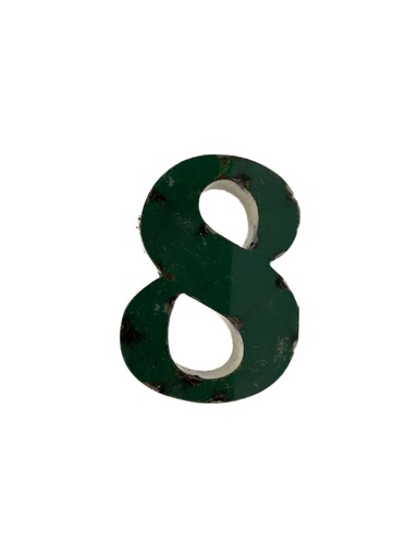 Lettre en Métal - '8' - Petite - 15 cm