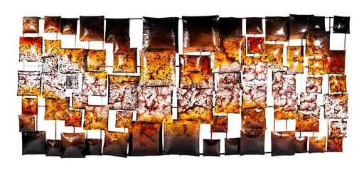 [PR120-11-C] Décoration Murale 'Pimp Rectangle' - Batik - 120 x 50 x 5 cm