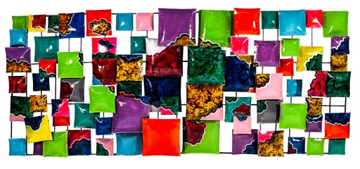 [PR120-12-C] Décoration Murale 'Pimp Rectangle' - Acide - 120 x 50 x 5 cm
