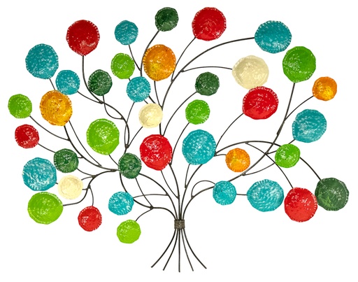 [PTL90-01-C] Décoration Murale 'Pimp Arbre de Vie' - Mix Couleur - 90 x 70 x 5 cm
