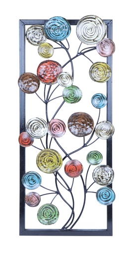 [PLOL60-01-C] Décoration Murale 'Pimp Lollipop' - Mix Couleur - 60 x 25 x 4 cm