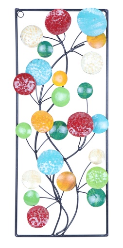 [PCON60-01-C] Décoration Murale 'Pimp Confetti' - Mix Couleur - 60 x 25 x 4 cm
