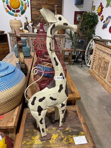 [2024-05-17-0010-B] Girafe Blanche - Photophore - 77 cm