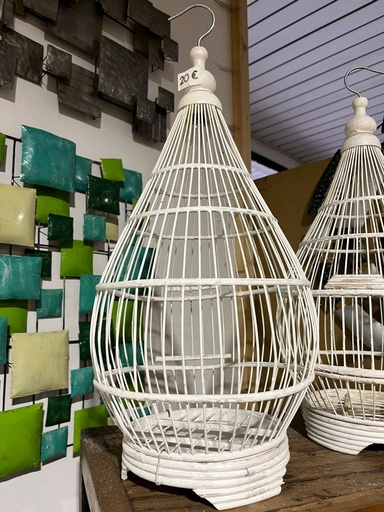 [2024-06-03-0008-B] Cage à oiseau décorative - 60 x 30 x 30 cm