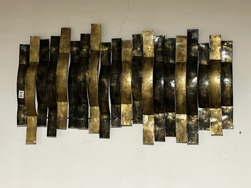 [2024-06-03-0013-B] Décoration Murale Dorée - 60 x 110 x 8 cm
