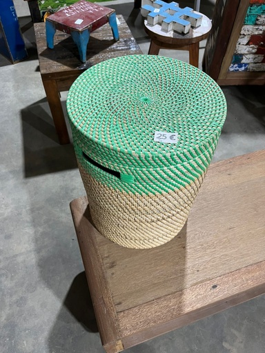 [2024-06-03-0021-B] Panier à Linge Vert - 40 x 30 x 30 cm