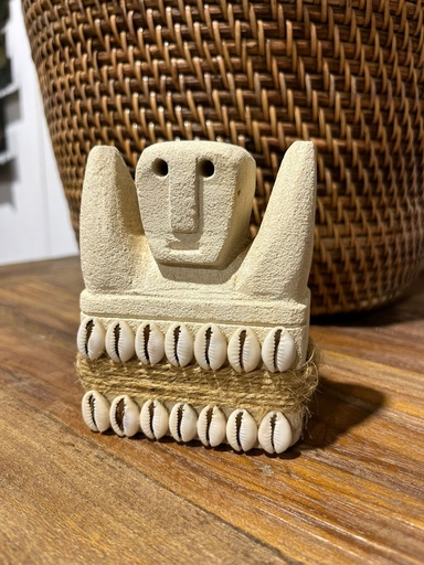 [2024-06-04-0020-B] Petite Statue en Pierre Ethnique - 10 x 8 x 4 cm