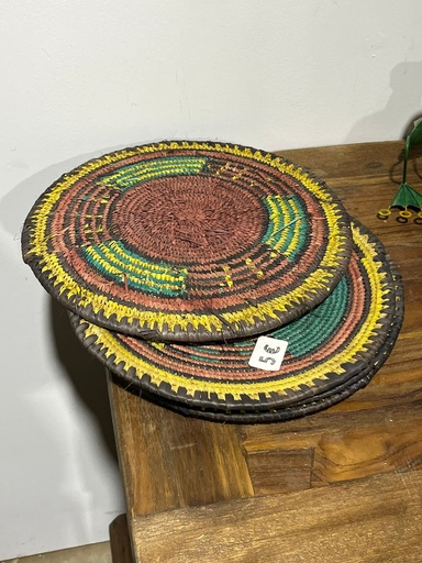 [2024-06-06-0001-B] Sous-Plat Vannerie du Niger - 31 x 31 x 1 cm