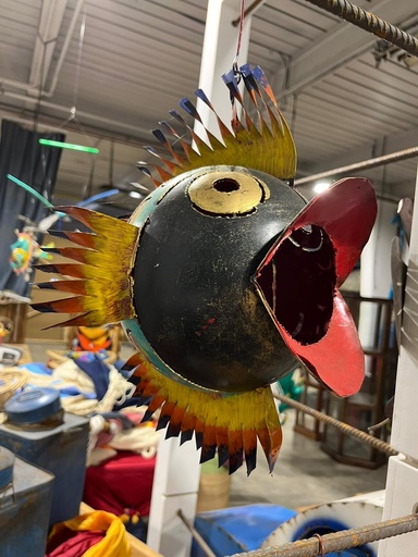 [2024-06-06-0040-B] Poisson - Photophore - 23 x 22 x 30 cm