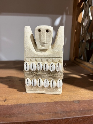 [2024-06-06-0051-B] Petite Statue en Pierre Ethnique - 15 x 8 x 4 cm