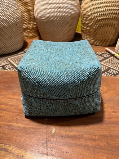[2024-06-06-0078-B] Boite Perlée Bleue - 19 x 29 x 29 cm