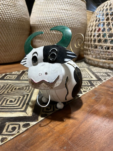 [2024-06-07-0006-B] Vache - Photophore et Porte-photo - 16 x 12 x 20 cm