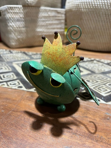 [2024-06-07-0008-B] Grenouille - Photophore et Porte-photo - 10 x 8 x 10 cm