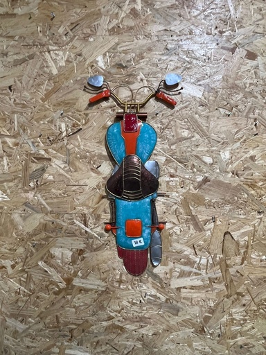 [2024-06-07-0051-B] Décoration Murale "Moto" - 68 x 34 x 3 cm