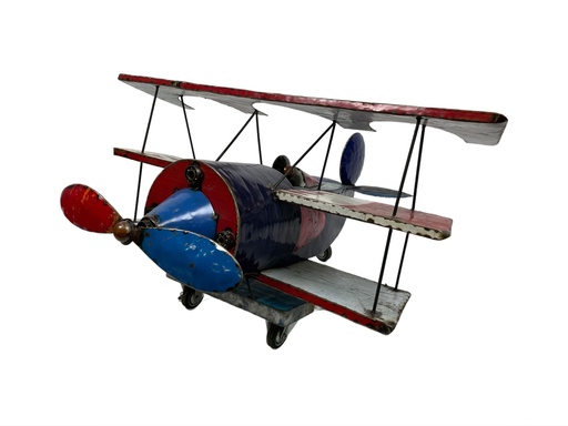 [2024-06-28-0012-A] Avion Triplan Upcycling  - 66 x 110 x 110 cm