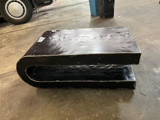 [2024-06-28-0022-B] Table Basse Upcycling - Tablier en Verre - 30 x 76 x 40 cm