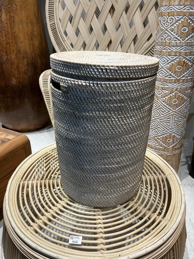 [2024-08-19-0016-B] Panier à Linge Blanc - 50 x 35 x 35 cm