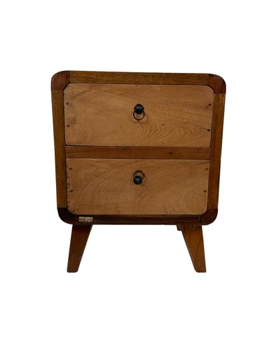 [2024-08-20-0015-A] Table de Nuit - 2 tiroirs - 56 x 45 x 37 cm