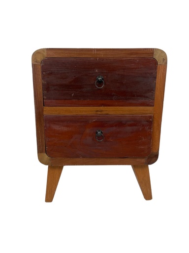 [2024-08-20-0017-A] Table de Nuit - 2 tiroirs - 56 x 45 x 37 cm