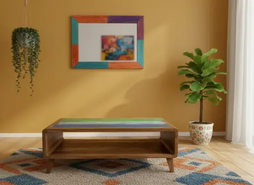 [2024-08-20-0028-A] Table Basse - 1 étagère - 45 x 120 x 60 cm