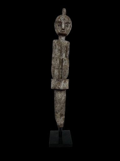 [2024-09-06-0005-A] Statue Timor - Homme Assis - 90 x 15 x 15 cm