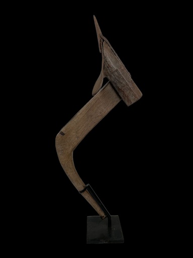 [2024-09-06-0013-A] Pied de Labour Asiatique Ancien - 140 x 55 x 25 cm