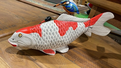 [2024-11-19-0121-B] Poisson Koï Rouge - 16 x 40 x 10 cm