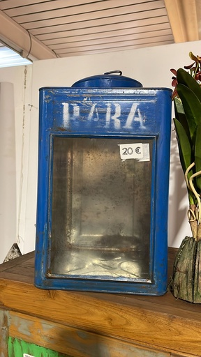 [2024-11-22-0006-B] Lanterne Bleue - 40 x 23,5 x 23,5 cm