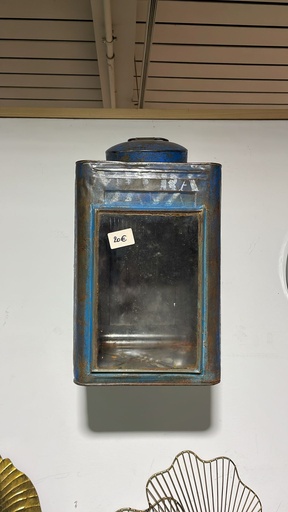 [2024-11-22-0054-B] Lanterne Bleue - 40 x 23,5 x 23,5 cm