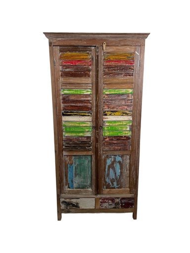 [2024-11-28-0011-A] Grande Étagère - 2 portes, 2 tiroirs - 175 x 88 x 54 cm