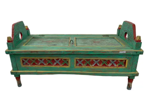 [2024-11-29-0010-A] Banc 'Jodang' Sculpté - 45 x 89 x 40 cm