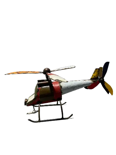 [2025-03-11-0005-A] Hélicoptère Upcycling - Petit - 25 x 43 x 64 cm