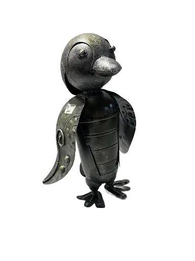 [2025-03-11-0013-A] Pingouin - Argenté - 41 x 26 x 16 cm