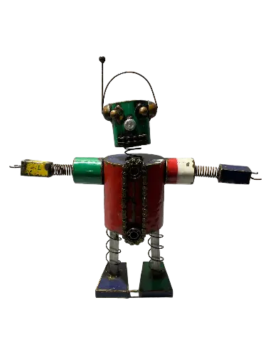 [2025-03-11-0014-A] Robot Music Upcycling - 60 x 60 x 17 cm