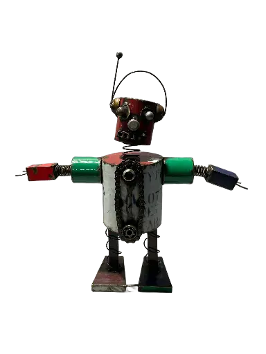 [2025-03-11-0015-A] Robot Music Upcycling - 60 x 60 x 17 cm